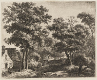 TvB G 3357
<br/>
Vrouw op een smalle loopbrug van hout
<br/>
<em>Waterloo, Anthonie, (1609-1690)</em>